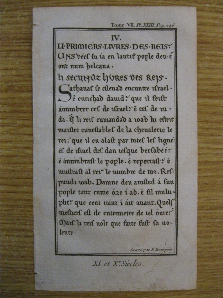Tipografía y artesanía barroca  XXV, XI et X  Siecles, 1746.Pluche